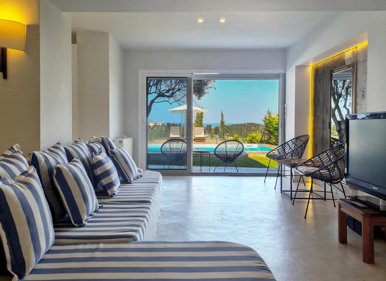 Villa Casa Azul With Private Pool อาโยส นิกีตัส ภายนอก รูปภาพ